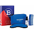 Balmain Paris Cosmetic Bag Blue bezoplachový kondicionér 50 ml + maska na spanie + vreckové hrebienok + neoprénová taštička, kozmetická sada