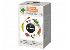 Leros Imunita Vitamín C Šípky a rakytník bylinný čaj na imunitu 20 x 2 g