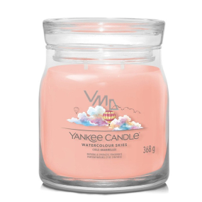 Yankee Candle Watercolour Skies - Vonná sviečka Watercolour Skies Signature medium glass 2 knôty 368 g