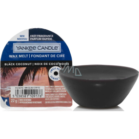 Yankee Candle Black Coconut - Vosk s vôňou čierneho kokosu pre aromalampy 22 g