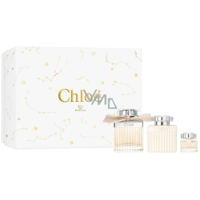 Chloé Chloé Eau de Parfum 75 ml + Eau de Parfum 5 ml + Body Cream 100 ml, darčeková sada pre ženy