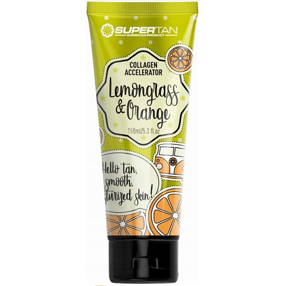 SuperTan Lemongrass + Orange intenzívny urýchľovač opaľovania pre solárium 150 ml
