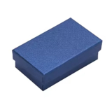 Darčeková krabička s hubkou na šperky tmavomodrá 8 x 5 x 2,5 cm 1 kus
