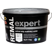REMAL Expert žiarivo biela maliarska farba na stenu, 6,5+1 kg