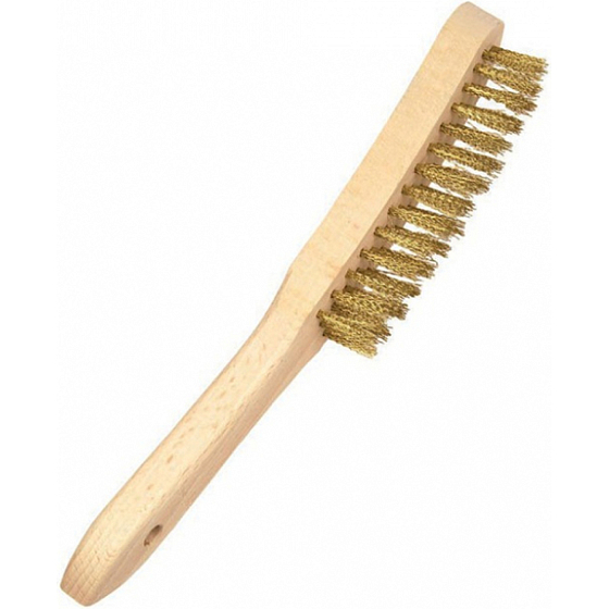 Mako drôtený mosadzný kartáč, 3radový