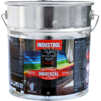 Industrol S2013 univerzál lesk vrchná farba na kov a drevo, 1999 čierna, 9 l