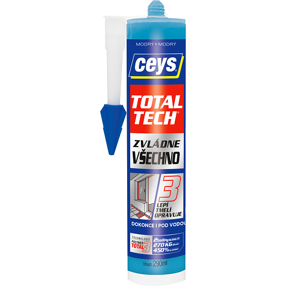 Ceys Total Tech univerzálne lepidlo a tmel, modrý, 290 ml