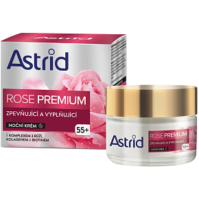 Astrid Rose Premium 55+ spevňujúci a vyplňujúci nočný krém, 50 ml
