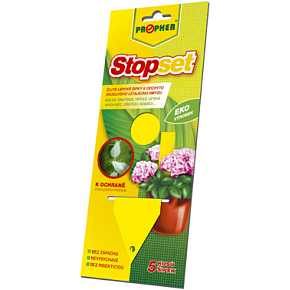 Propher Stopset žlté šípky 14 × 5 cm na odchyt lietajúceho hmyzu, 5 ks