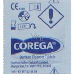 Corega Tabs Bio na zubné protézy 1 tableta