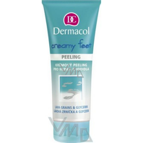 Dermacol Creamy feet peeling krémový peeling pre hebká chodidla 100 ml