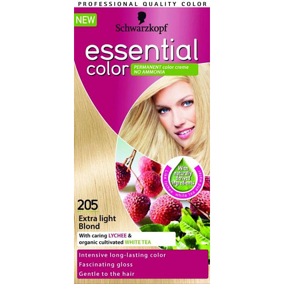 Schwarzkopf Essential Color dlhotrvajúca farba na vlasy 205 Extra svetlo plavá