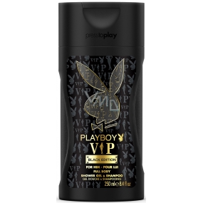 Playboy Vip Black Edition for Him 2v1 sprchový gél a šampón 250 ml