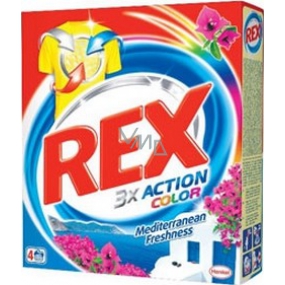 Rex 3x Action Mediterranean Freshness Color prací prostriedok na farebnú bielizeň 4 dávky 300 g