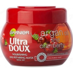 Garnier Ultra Doux Nourishing & Repairing Mask maska pre farbené vlasy 300 ml