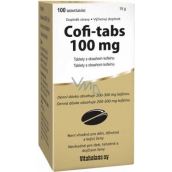 Vitabalans Coffe Tabs tablety s obsahom kofeínu pre nabudenie a stimuláciu organizmu 100 tabliet