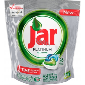 Jar Platinum All in One Green Kapsule do umývačky riadu 36 kusov