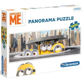 Clementoni Panoramatické puzzle Mimoni v New Yorku 1000 dielikov, odporúčaný vek 9+